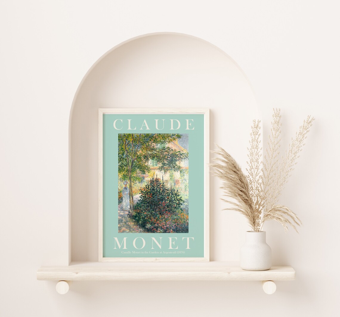 Claude Monet, Modern Vintage Exhibition Poster - Image 2