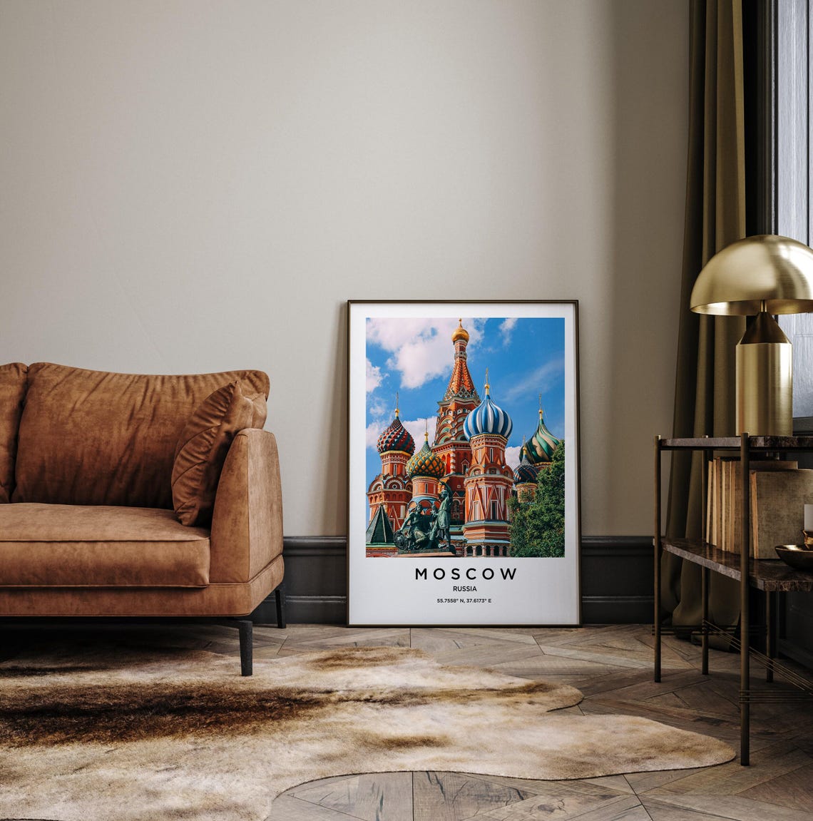 Moscow Russia St Basil's Cathedral Colorful Domes Photo Poster - Image 3