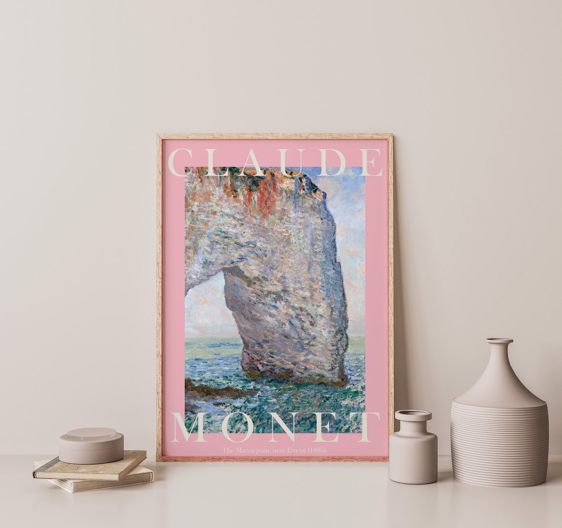 Claude Monet The Manneporte near Étretat 1886 Chalk Arch Poster - Image 2
