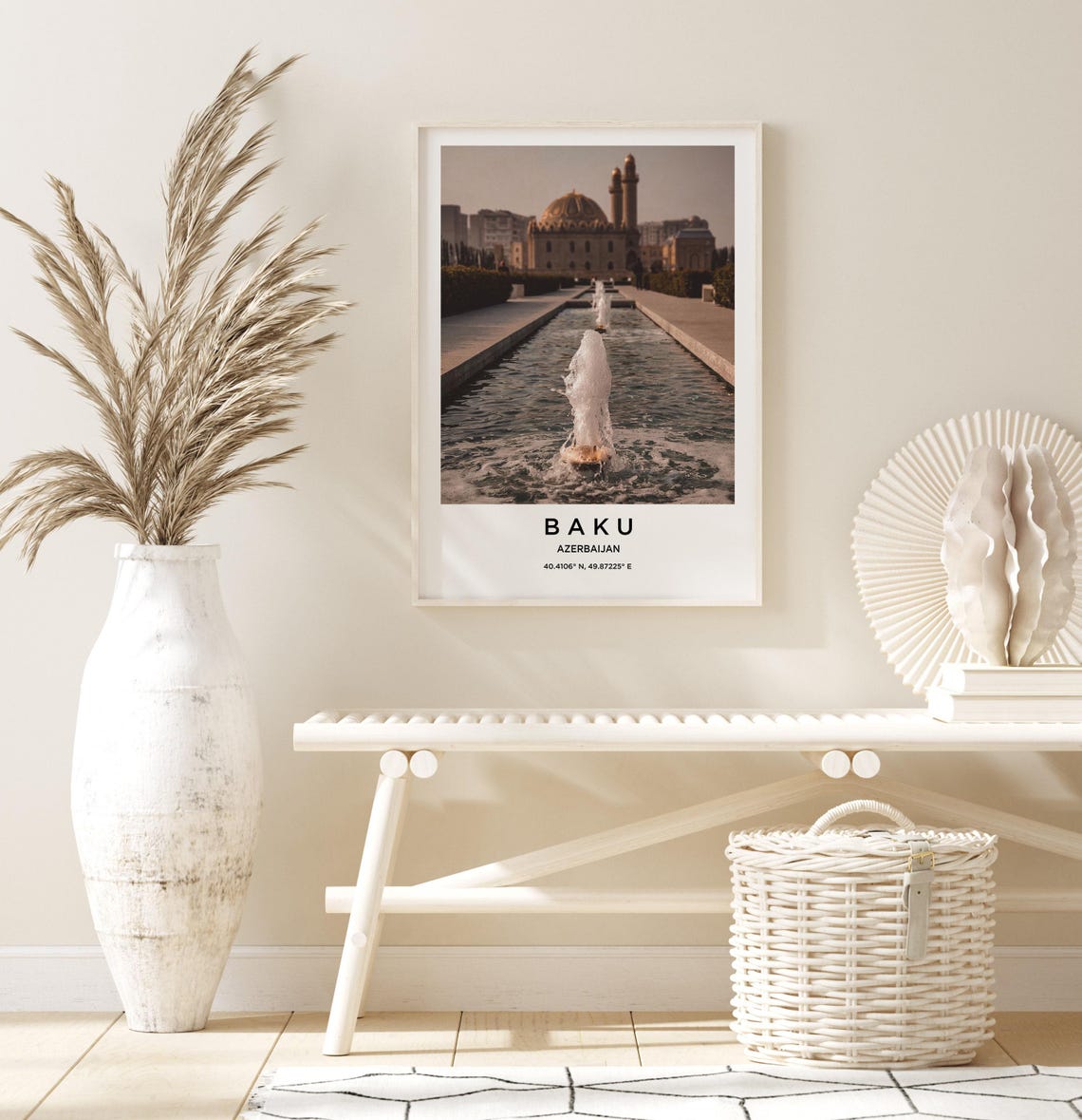 Baku Art Baku Print Baku Poster Baku Art Baku Photo Baku Map Baku Painting Baku Travel - Image 3