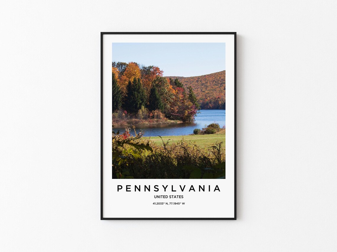 Pennsylvania Art Pennsylvania Print Pennsylvania Poster Pennsylvania Art Pennsylvania Photo Pennsylvania Map Pennsylvania Painting