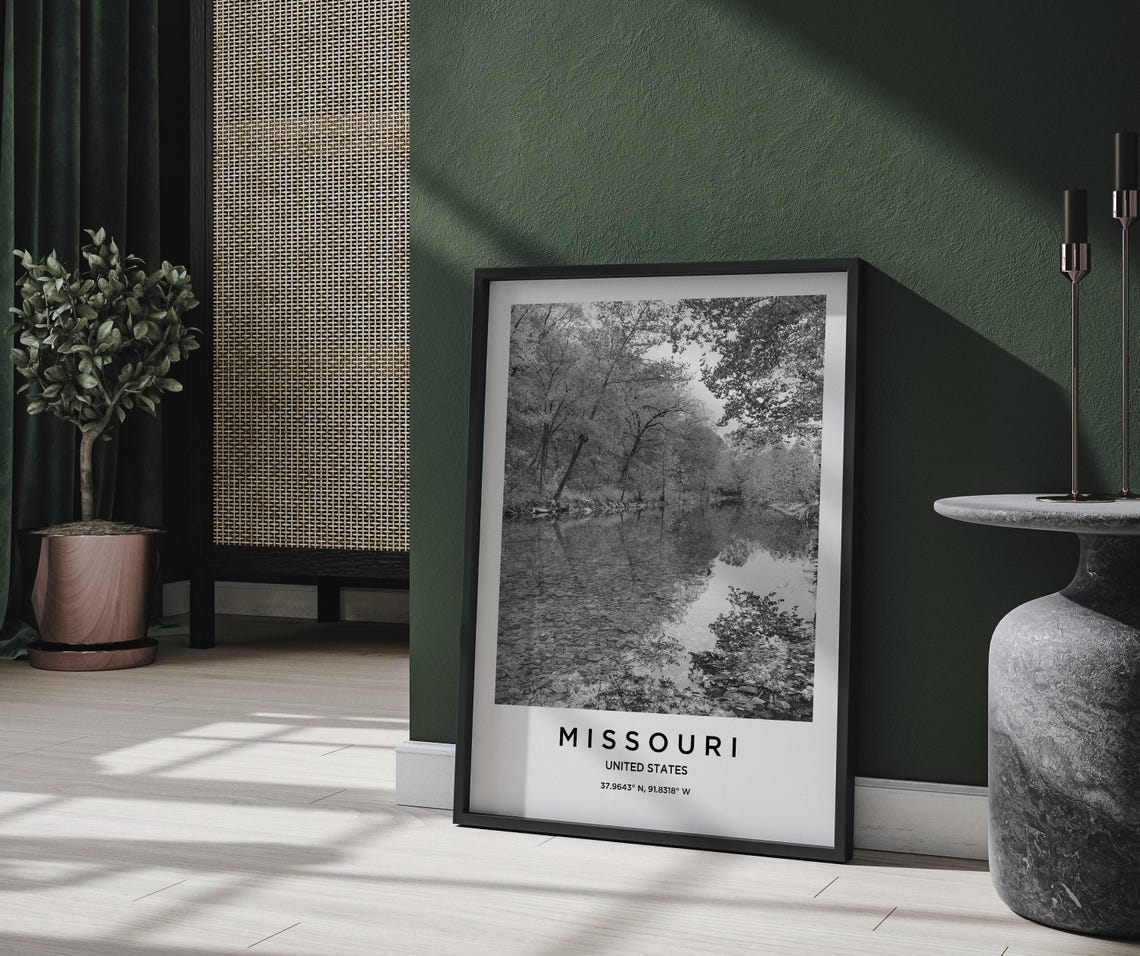 Missouri Art Missouri Print Missouri Poster Missouri Art Missouri Photo Missouri Map Missouri Painting Missouri Travel - Image 2