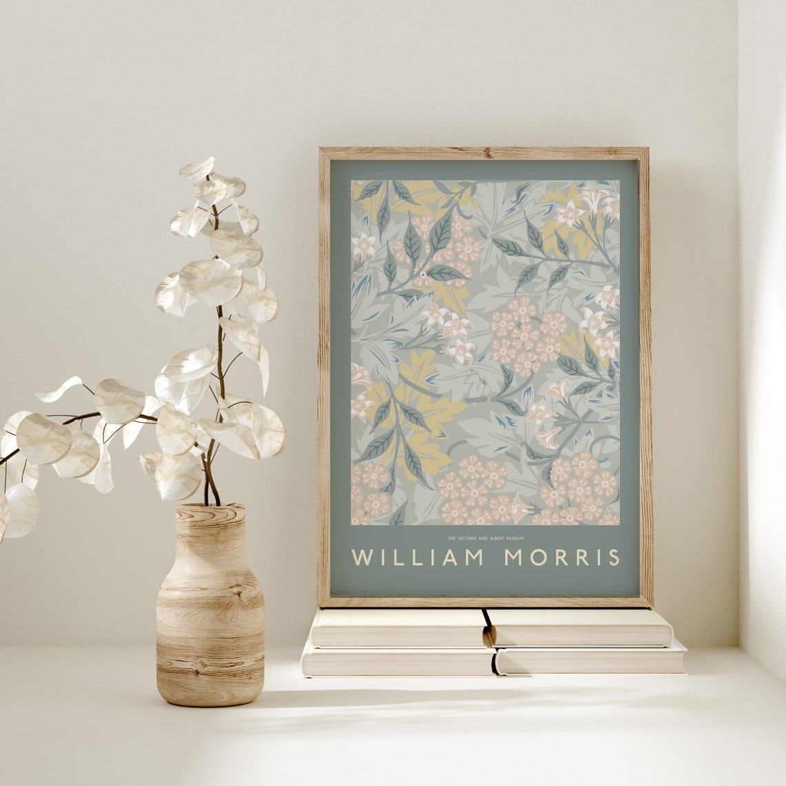 William Morris Victoria and Albert Museum Sage Floral Poster - Image 3