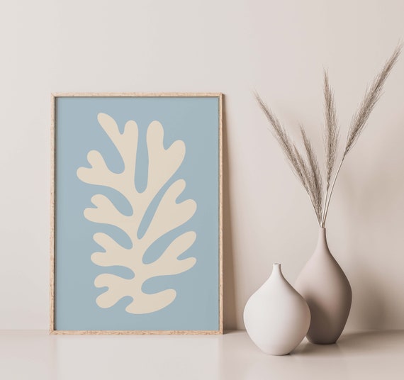 Pastel Blue Matisse Inspired Art Matisse Cut Outs Matisse Inspired Prints Henri Matisse A5 A4 A3 A2 Gallery Wall Exhibition Museum