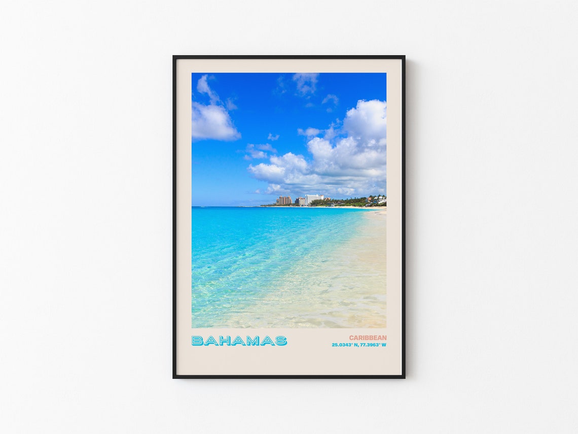 Bahamas Travel Poster Bahamas Print Bahamas Photo Print Bahamas Wall Decor Bahamas Travel Art Bahamas Bahamas Picture Bahamas 7 - Image 3