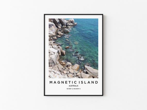 Magnetic Island Art Magnetic Island Print Magnetic Island Poster Magnetic Island Art Magnetic Island Photo Magnetic Island Map