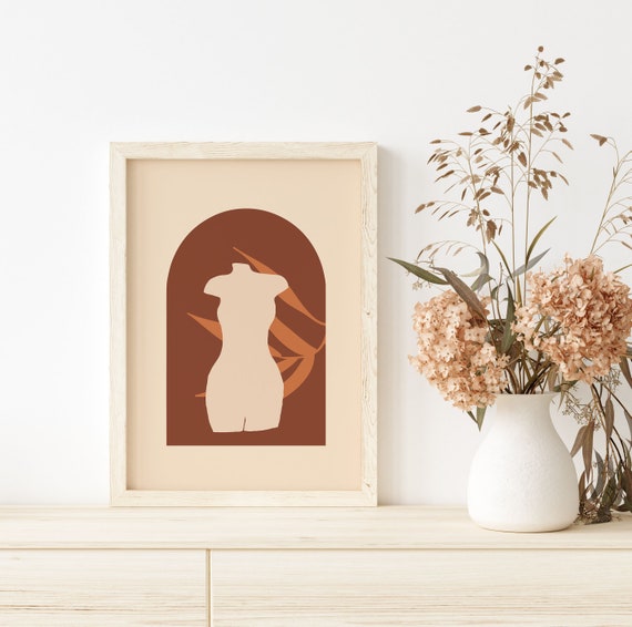 Neutral Body Arch Bohemian Art Print Scandi Poster Neutral Abstract Picture A5 A4 A3 A2 Gallery Wall Gift Minimalistic Boho Decor