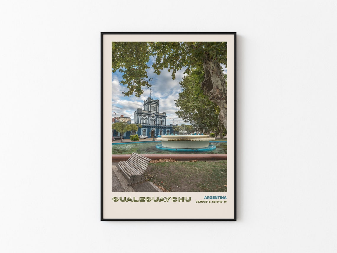 Gualeguaychu Travel Poster Gualeguaychu Print Gualeguaychu Photo Print Gualeguaychu Travel Art Argentina Picture Gualeguaychu 2 - Image 3