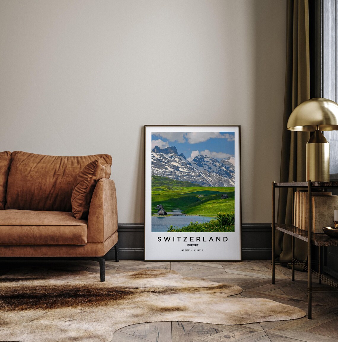 Switzerland Art Switzerland Print Switzerland Poster Switzerland Art Switzerland Photo Switzerland Map Switzerland Painting - Image 3