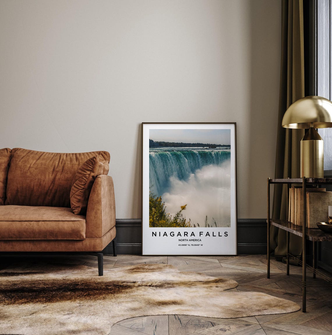 Niagara Falls Horseshoe Falls Thundering Mist Photo Travel Poster - Image 3