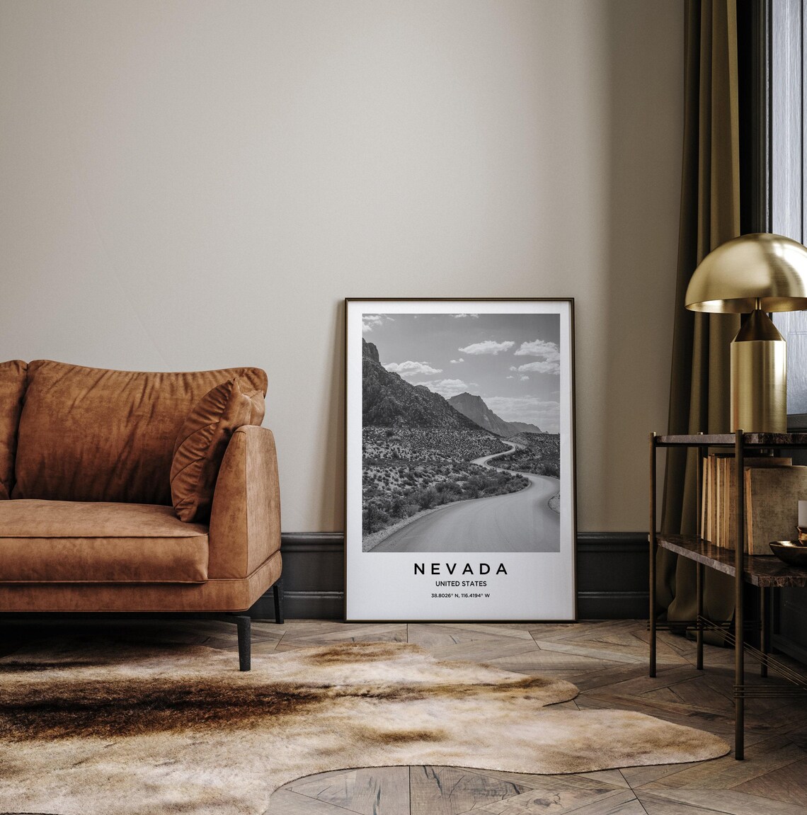 Nevada Travel Poster, Nevada Map Art Print - Image 3
