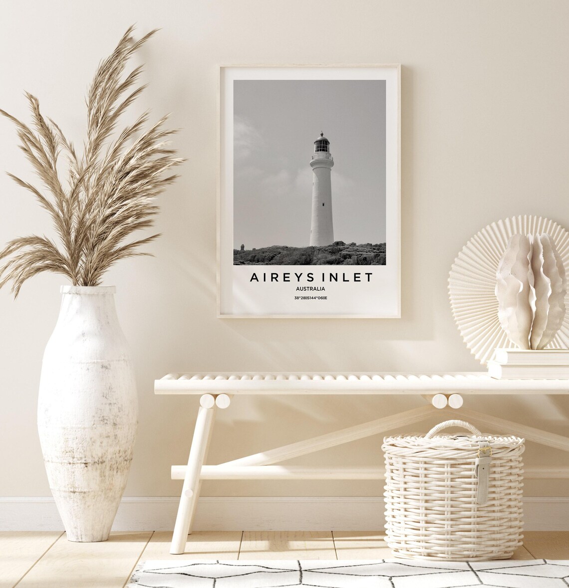 Aireys Inlet Travel Poster, Aireys Inlet Map - Image 3