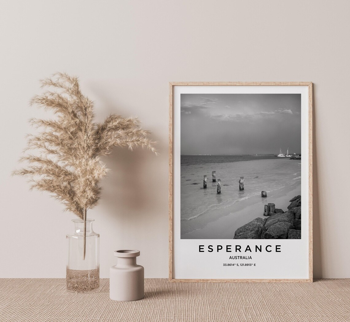 Esperance Travel Poster, Place Map Art Print - Image 2