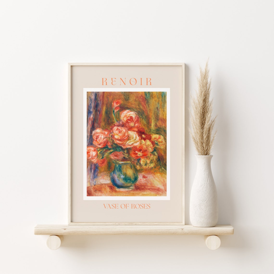 Renoir Poster August Renoir Print Renoir Wall Art Renoir Picture Renoir Monet Print Vintage Renoir Art Renoir Vase Of Roses - Image 2
