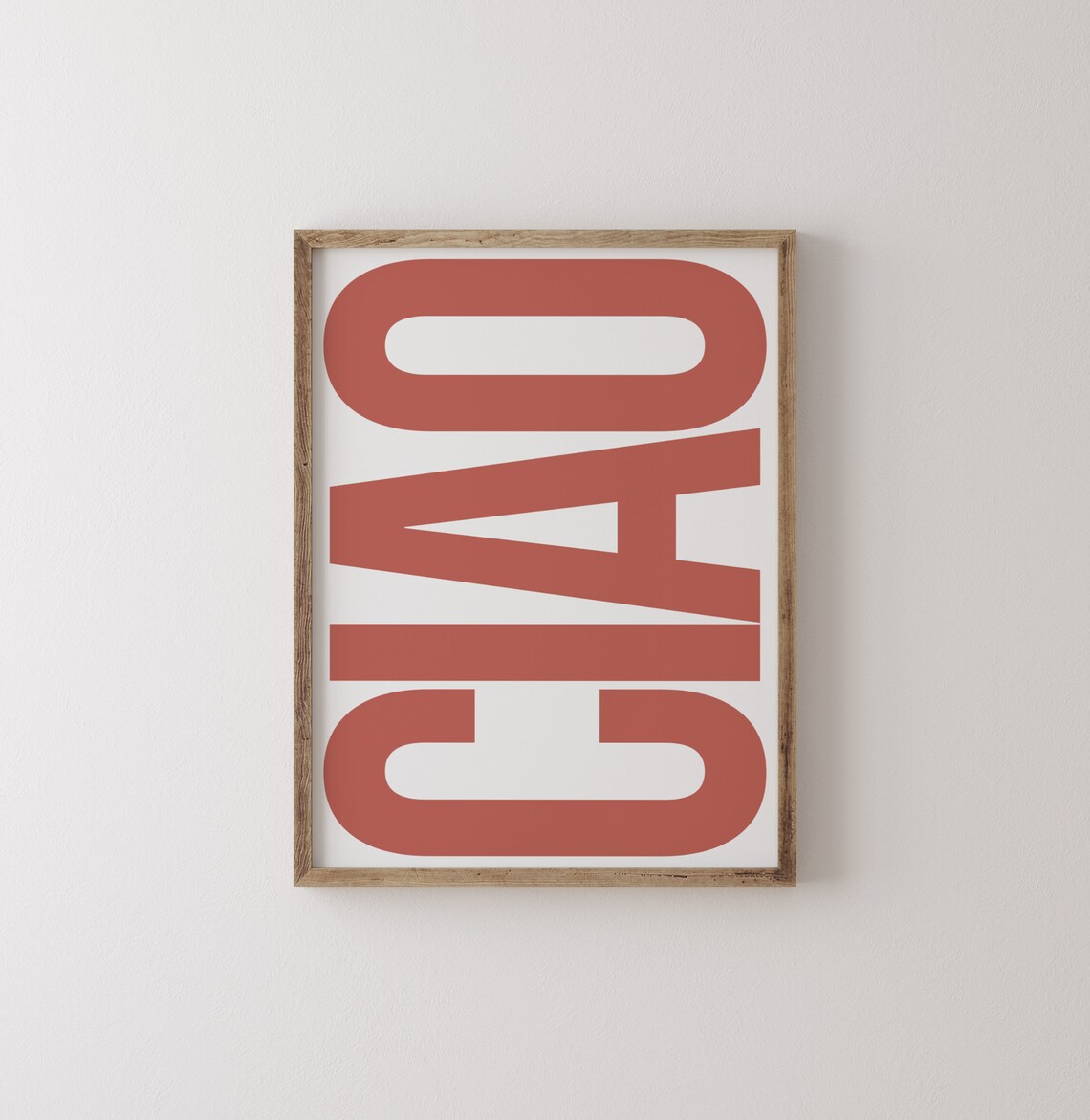 Ciao Typography Retro Poster, Italian Wall Art - Image 3