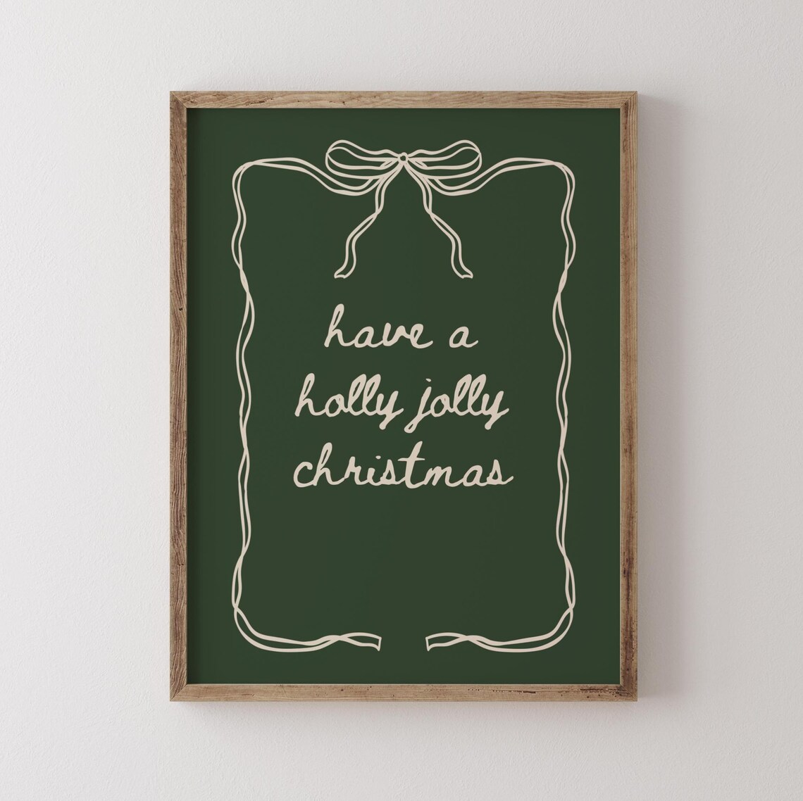Have A Holly Jolly Christmas, Coquette Bow Print - Image 2