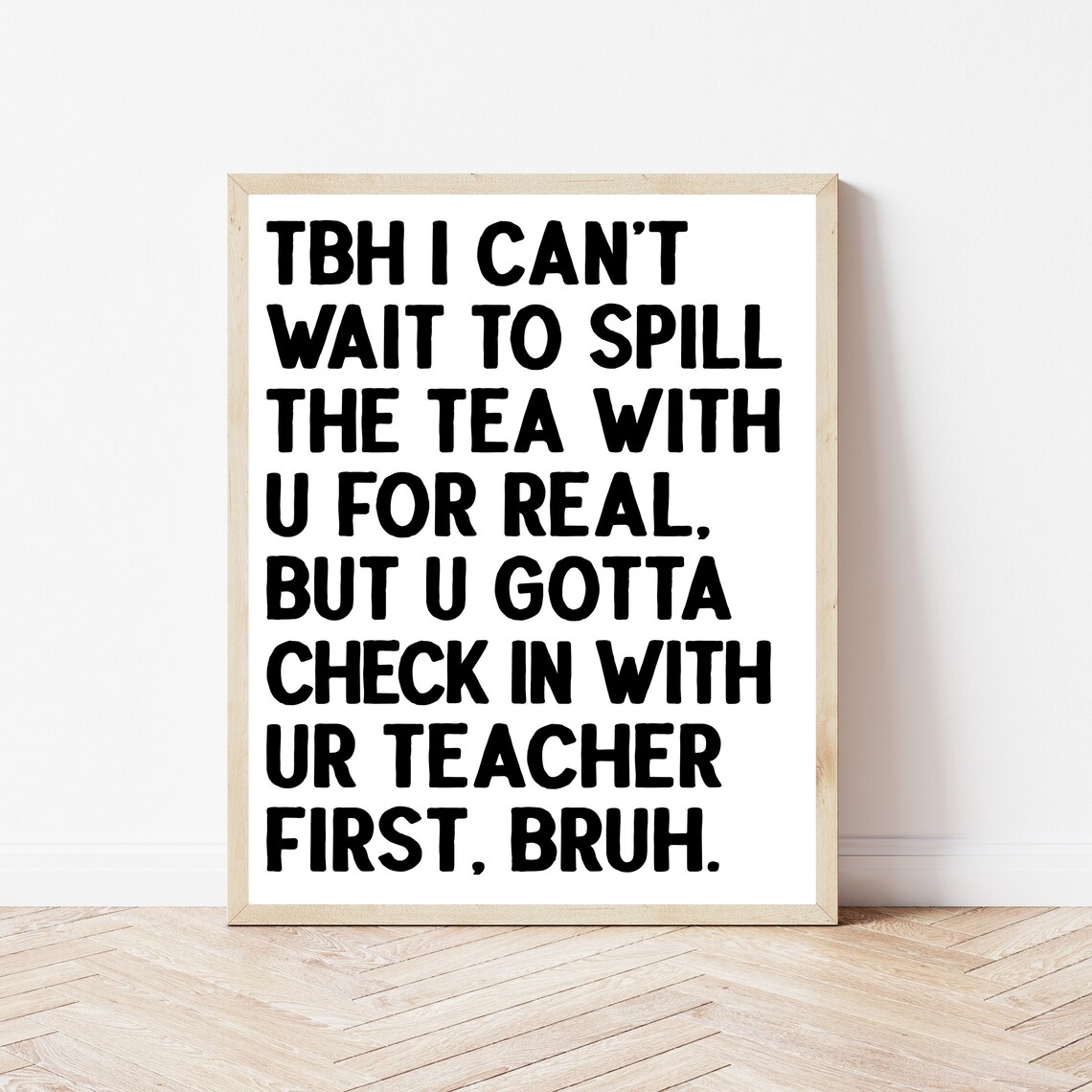 School Social Worker Office Decor Funny Therapist Print