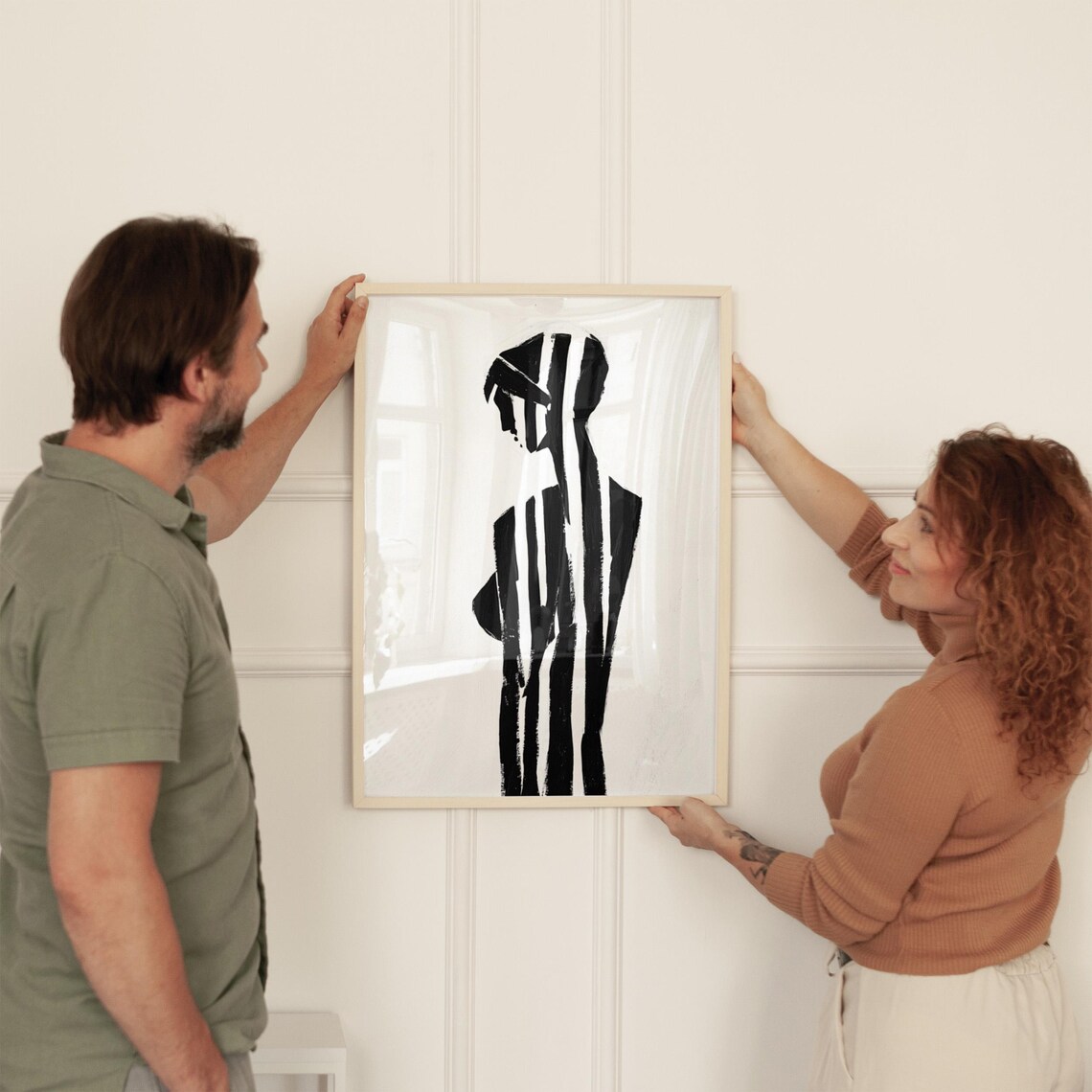 Minimalist Female Silhouette, Modern Feminine Line Art