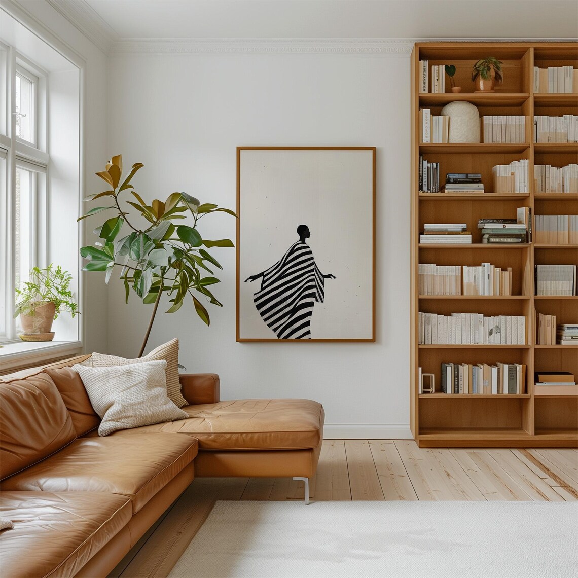 Abstract People Contemporary Nordic Minimalist Art Print - Image 2