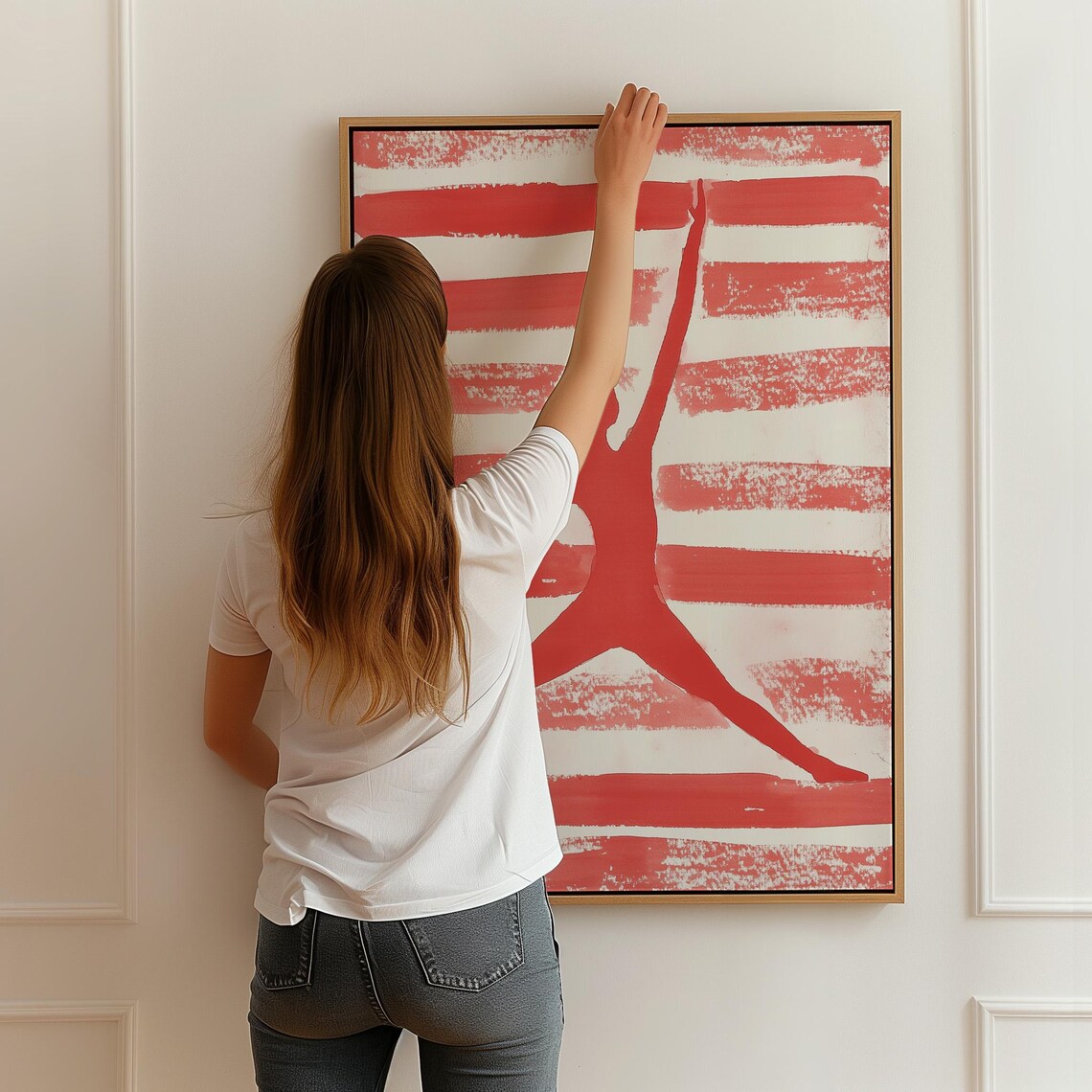 Abstract Dancer, Minimalist Movement Wall Art - Image 2