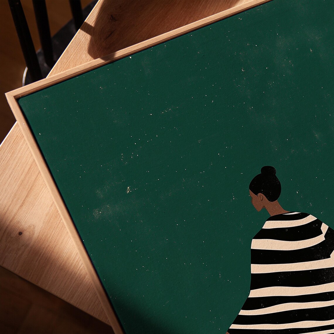 Minimalist Woman Illustration, Contemporary Wall Art - Image 4