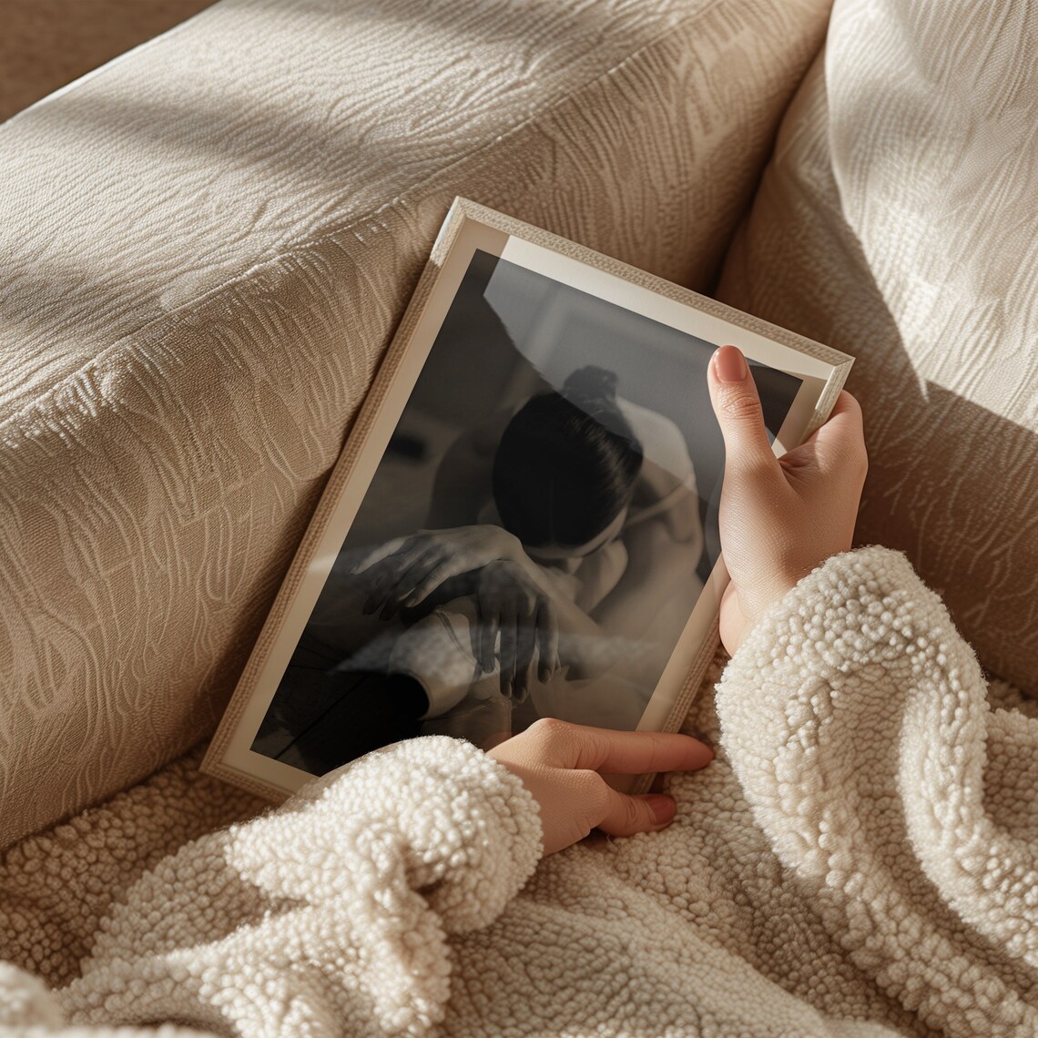 Poignant Ballet Repose, Black And White Art Print - Image 4