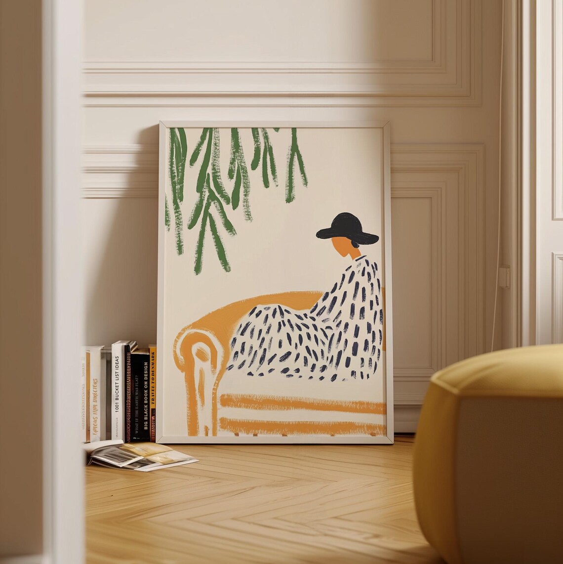 Modern Abstract Woman Illustration Art Print