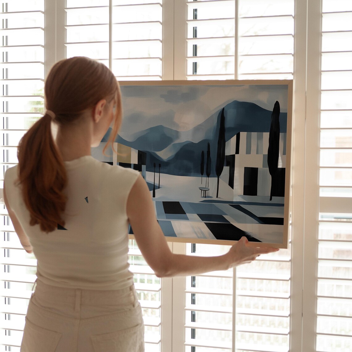 Modern Abstract Cityscape, Minimalist Urban Decor - Image 3