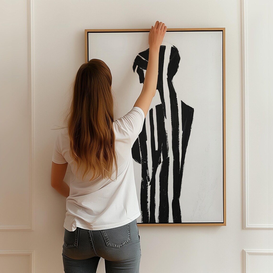 Minimalist Female Silhouette, Modern Feminine Line Art - Image 5