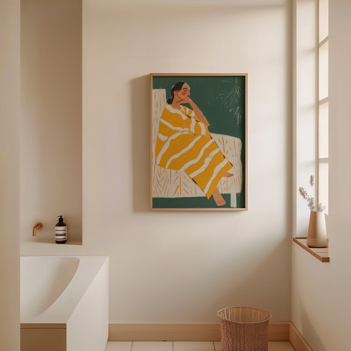 Abstract People Contemporary Living Room Art Print - Image 4