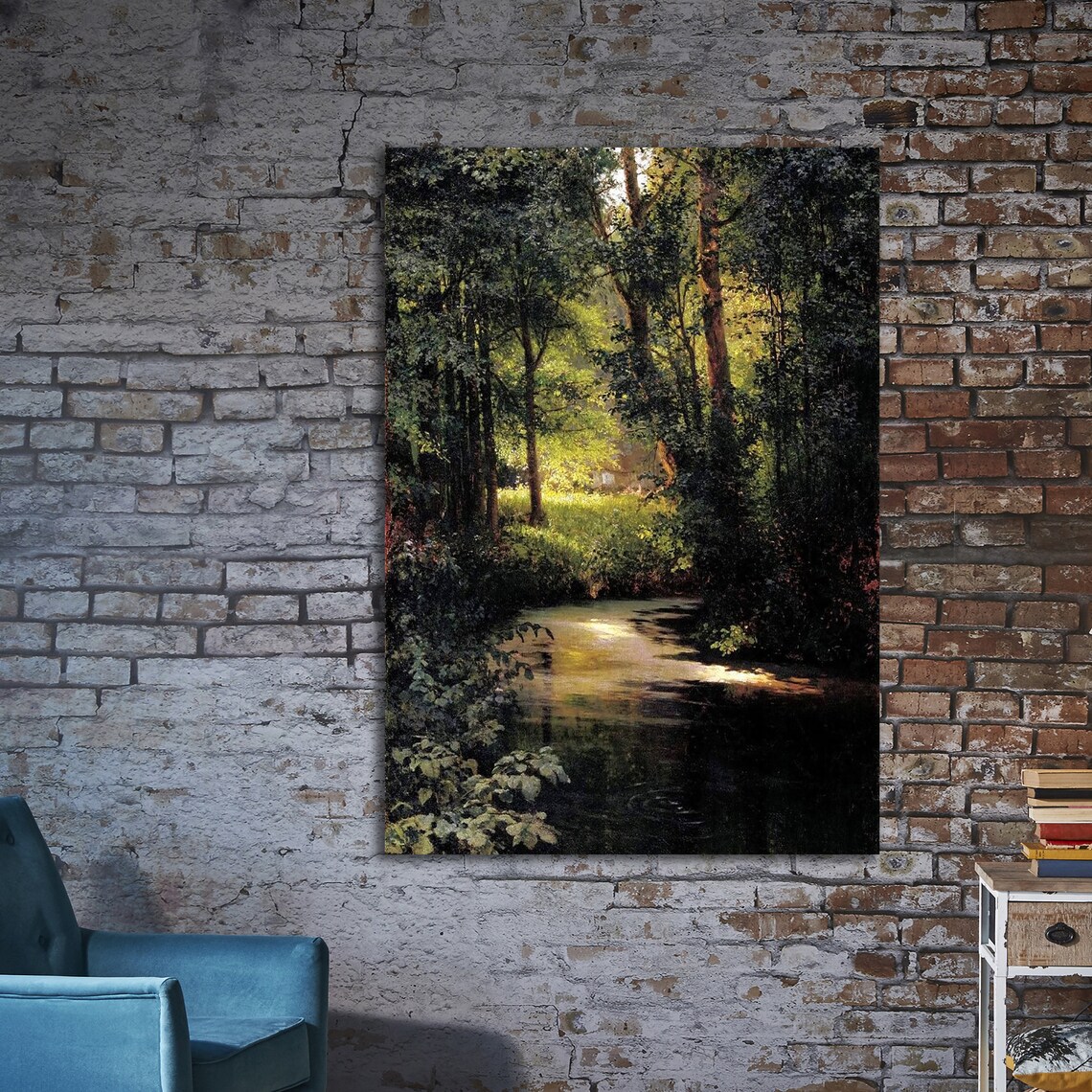 Gregory Myasoedov Forest Stream Art Print - Image 2