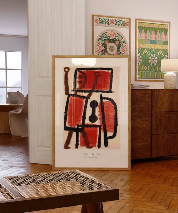 Paul Klee Locksmith, Abstract Geometric Art Print