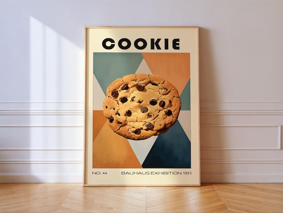 Cookie Decorative Kitchen Print Bauhaus Poster Vintage Decoration