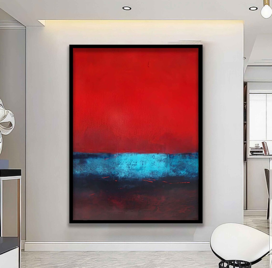 Rothko-Inspired Red And Other Colors Art Print - Image 4