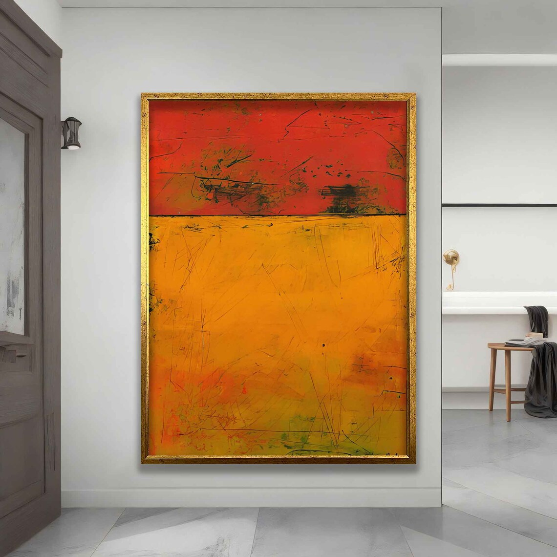 Mark Rothko Orange And Red Abstract Art Print