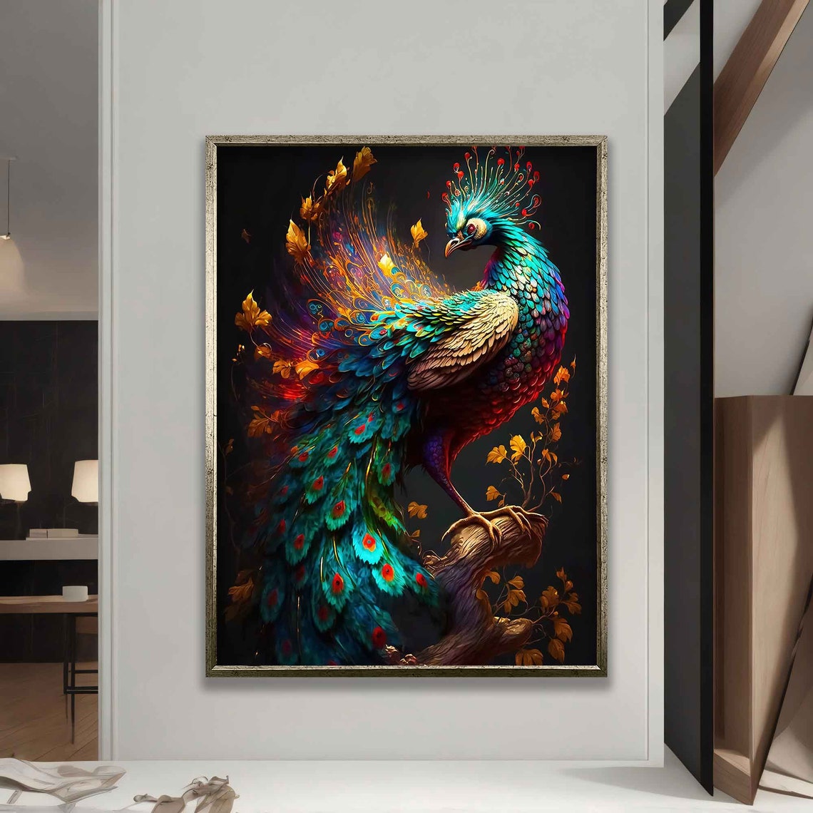 Fiery Peacock Poster - Image 5
