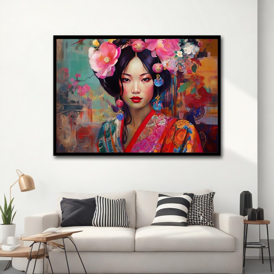 Geisha Woman Japanese Art Poster, Asian Wall Decor - Image 5
