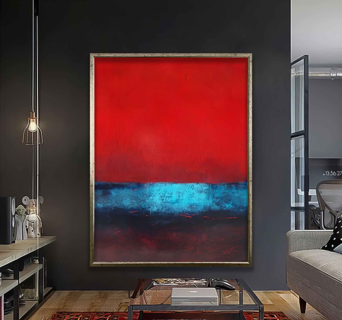 Rothko-Inspired Red And Other Colors Art Print - Image 5