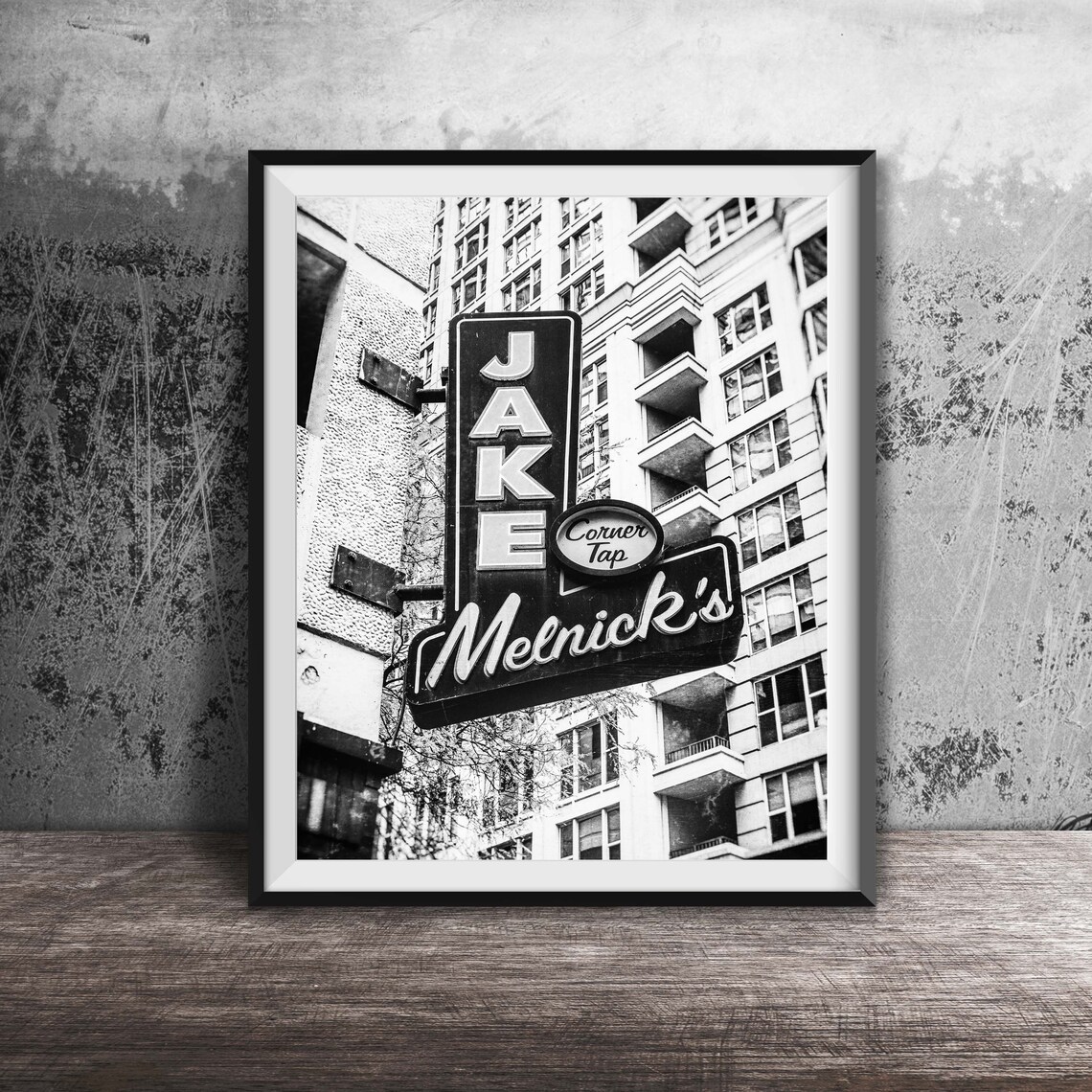 Jake Melnick's Corner Tap Bar Sign Chicago Building Photo Poster - Image 2