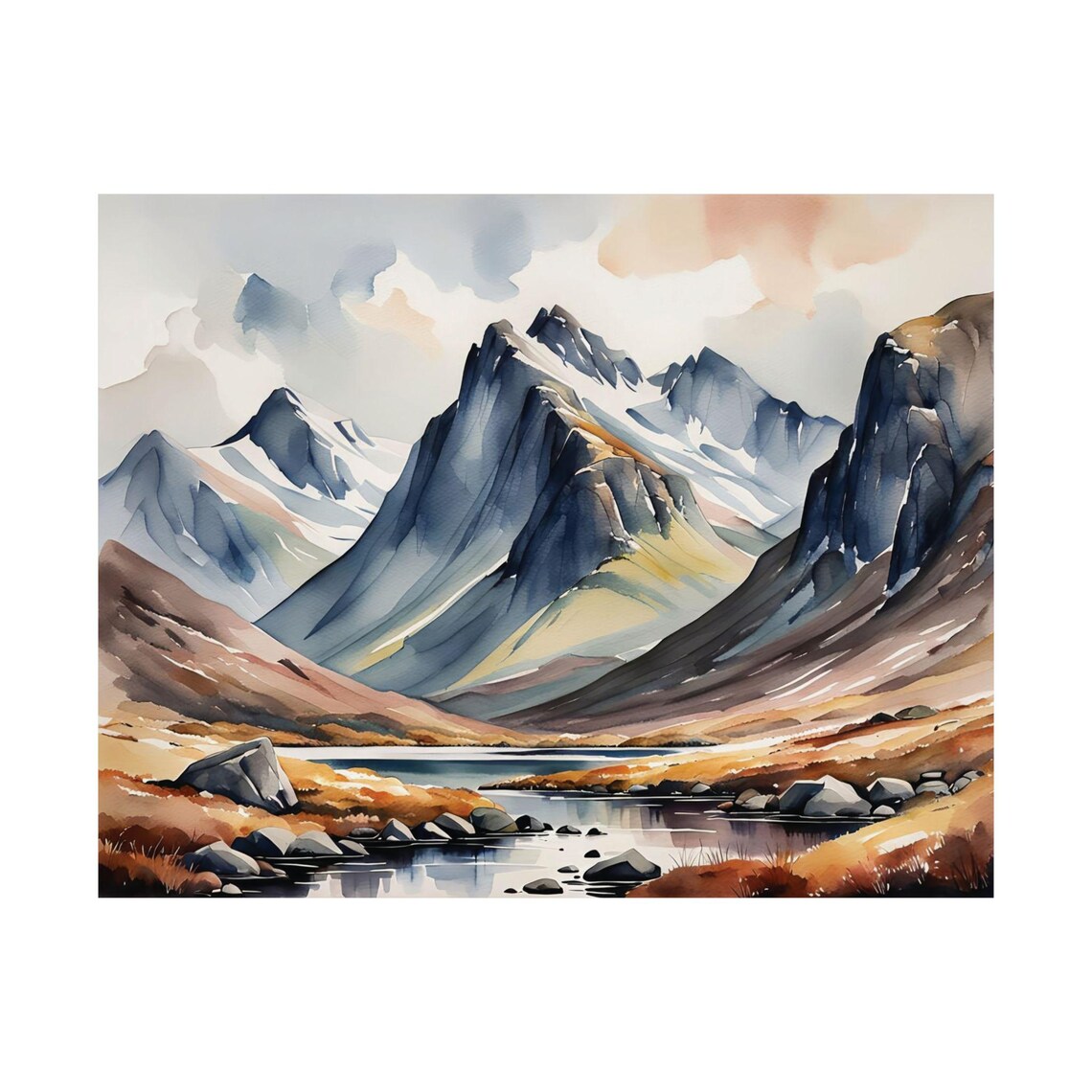 Three Sisters Of Glencoe, Scotland Highlands Art Print