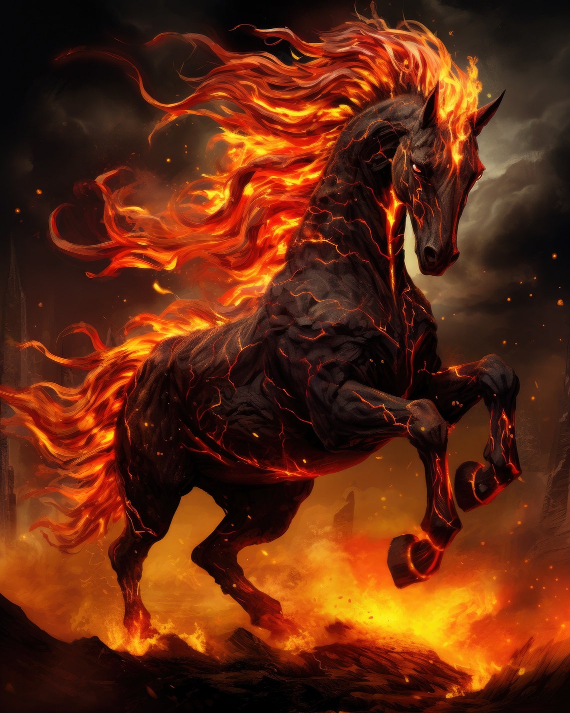 Magic Horse Fantasy Art Print - Image 2