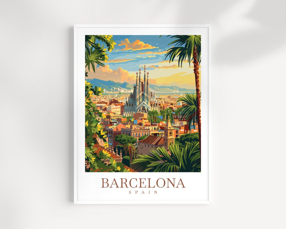 Barcelona Travel Wall Art Print