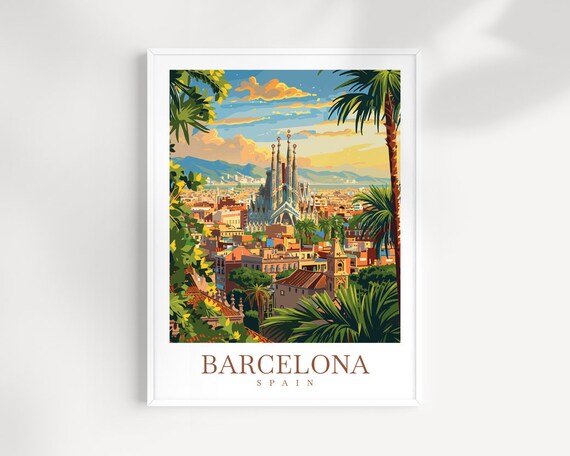 Barcelona Travel Wall Art Print