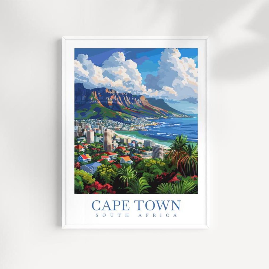 Cape Town Travel Print Wall Art South Africa Wall Hanging Home Dcor Cape Town Gift Art Lovers South Africa Art Print Cape Town Art