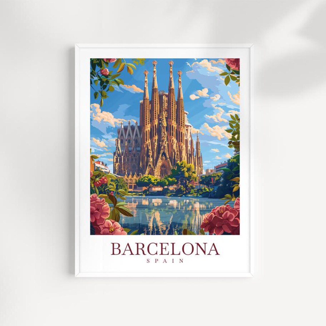 Barcelona Wall Hanging Home Decor Wall Art Print