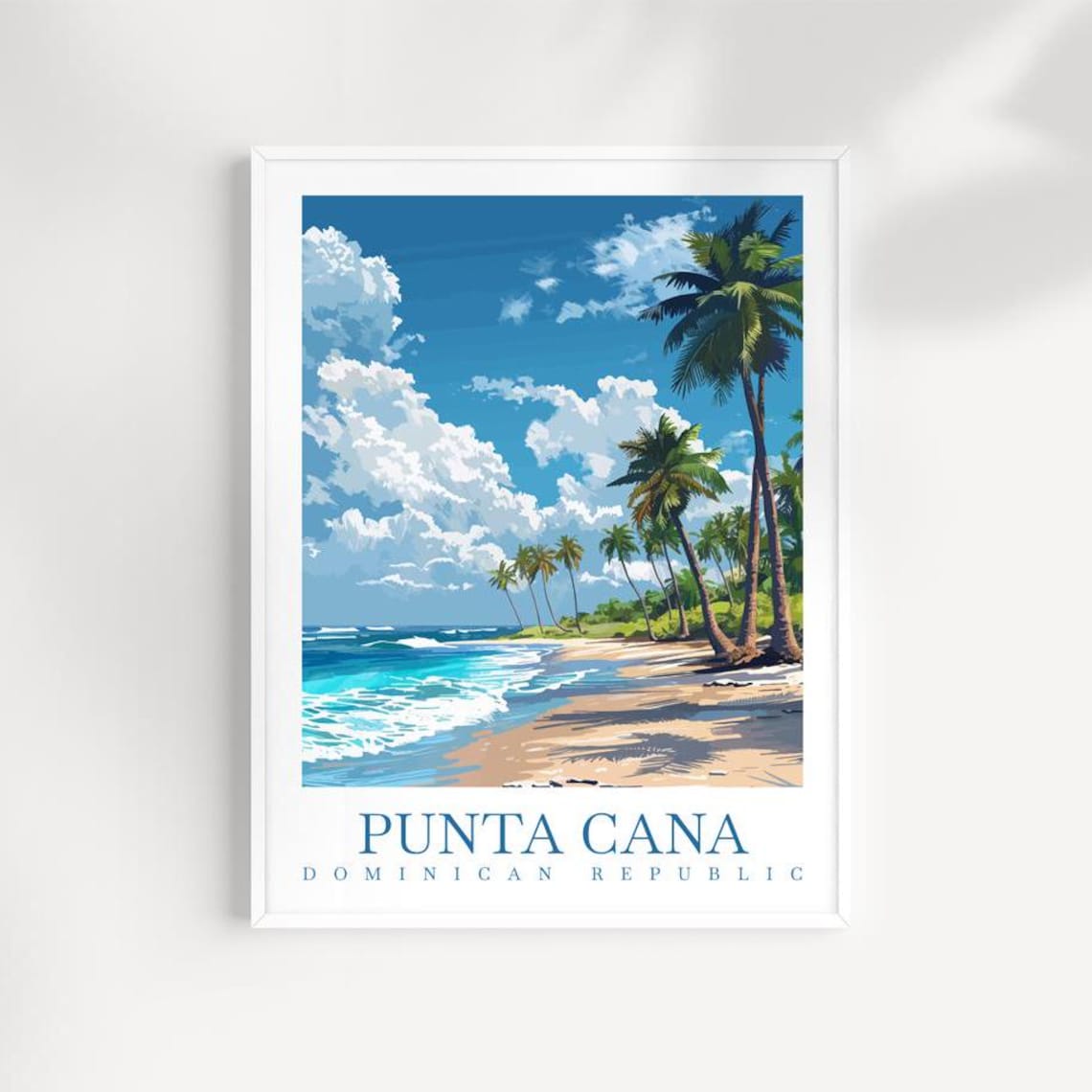 Punta Cana Travel Print, Caribbean Travel Poster