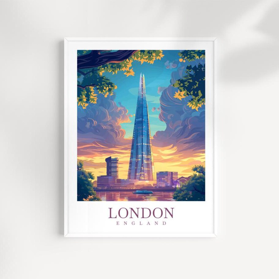 London City Travel Print Wall Art England Wall Hanging Home Dcor London Gift Art Lovers England Art Lover Gift London Traveler Gift