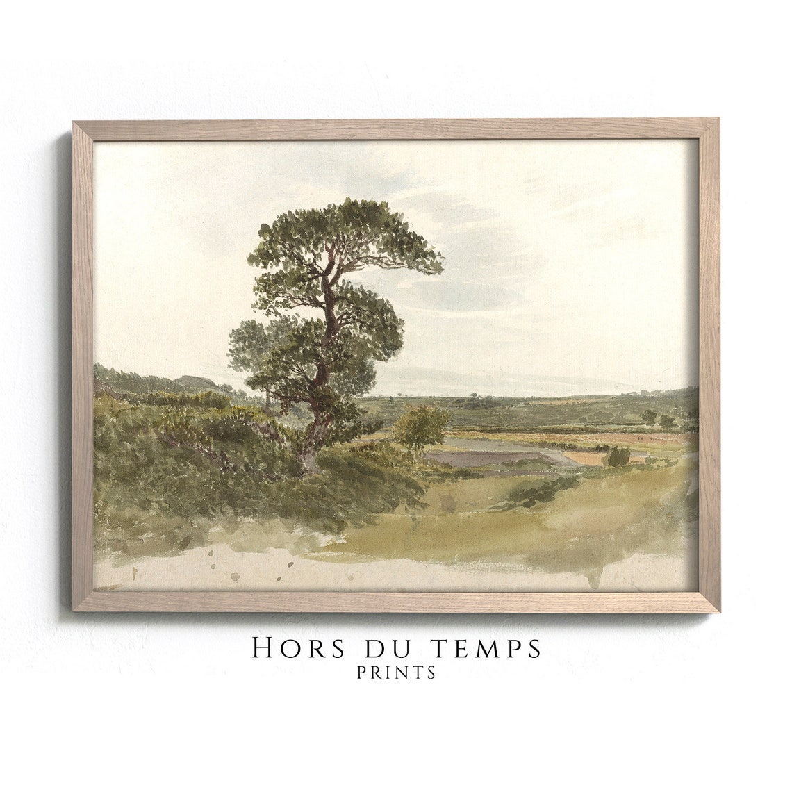 Rustic Country Field Muted Landscape Painting Art Hors Du Temps Prints