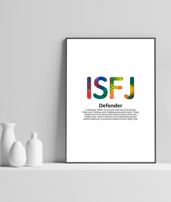 ISFJ Personality Quote Poster, Minimalist Decor