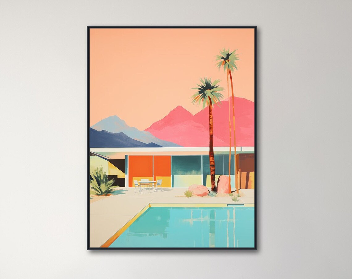 Mid Century Architecture Palm Springs Poster